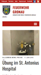 Mobile Screenshot of feuerwehr-gronau.de